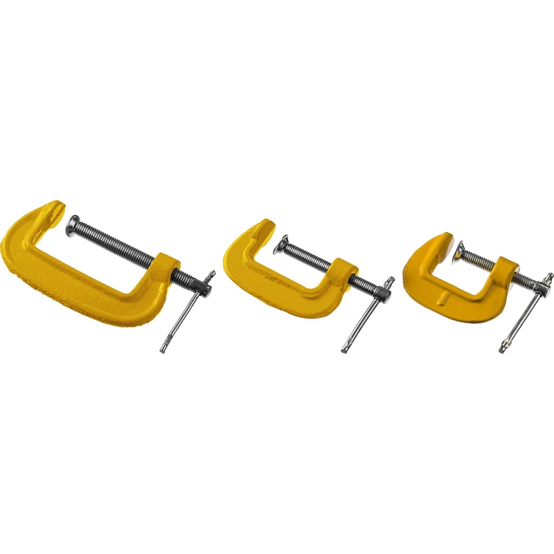 Набор чугунных струбцин Stayer SG-3 G, 3212-H3 (25-50-75 мм, 3 шт) в Угличе
