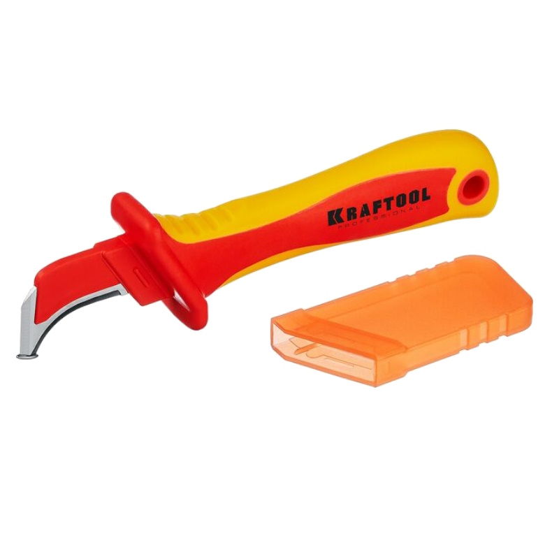 Диэлектрический нож электрика Kraftool KN-7 45400 изогнутый 1000 В 1821₽