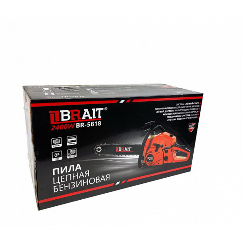 Бензопила Brait BR-5818, 01.01.036.001 (18'; 3,3л.с.,72 зв.) в Череповце