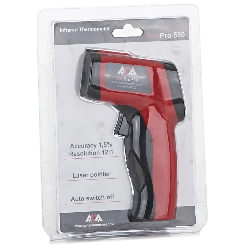 Пирометр-термометр инфракрасный Ada TemPro 550 А00223 (диапазон от -50 до 550°С)