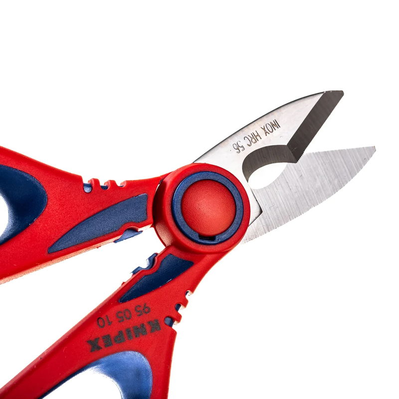 Ножницы электрика универсальные Knipex KN-950510SB обжим: 6 мм², микронасечки, 160 мм, нерж, 2-комп ручки