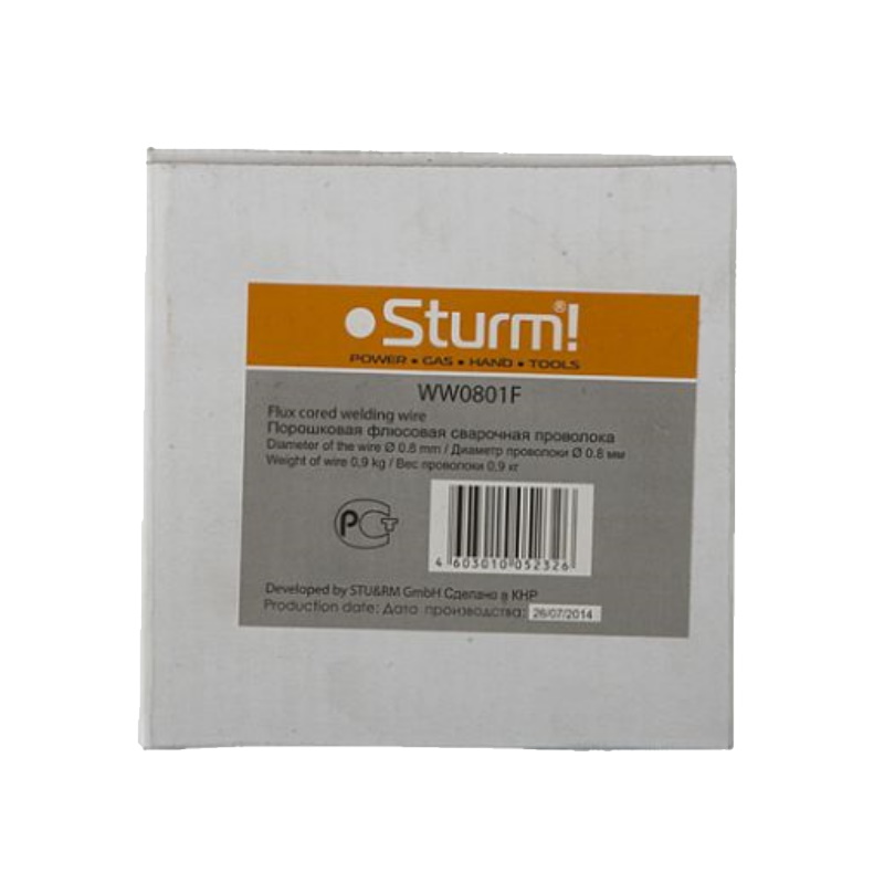 Порошковая флюсовая сварочная проволока Sturm! WW0801F, E71T-GS, 0.8мм, 0.9кг, без газа в Муроме