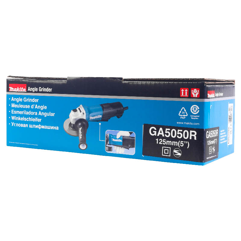 Угловая шлифмашина (болгарка) Makita GA5050R, 125 мм, 1300 Вт, плавный пуск в Коврове