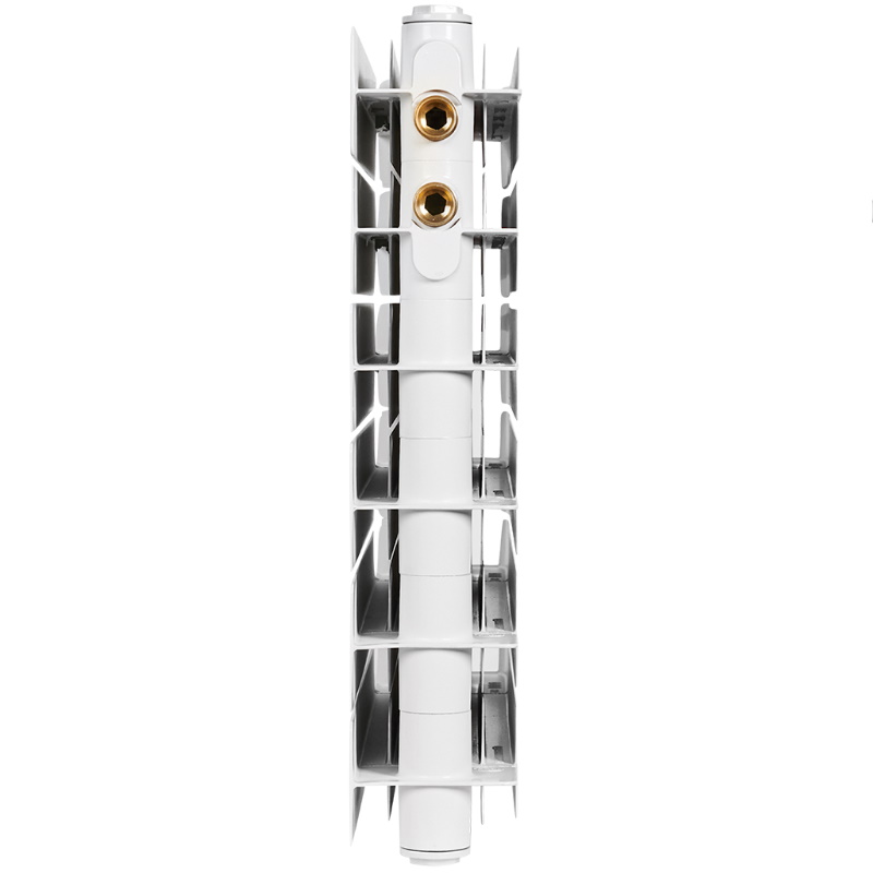 Радиатор Stout TITAN VENTIL 500 SRB-3320-050011, 11 секций, биметаллический, нижнее правое подключение (белый RAL 9016) в Нижнем Новгороде