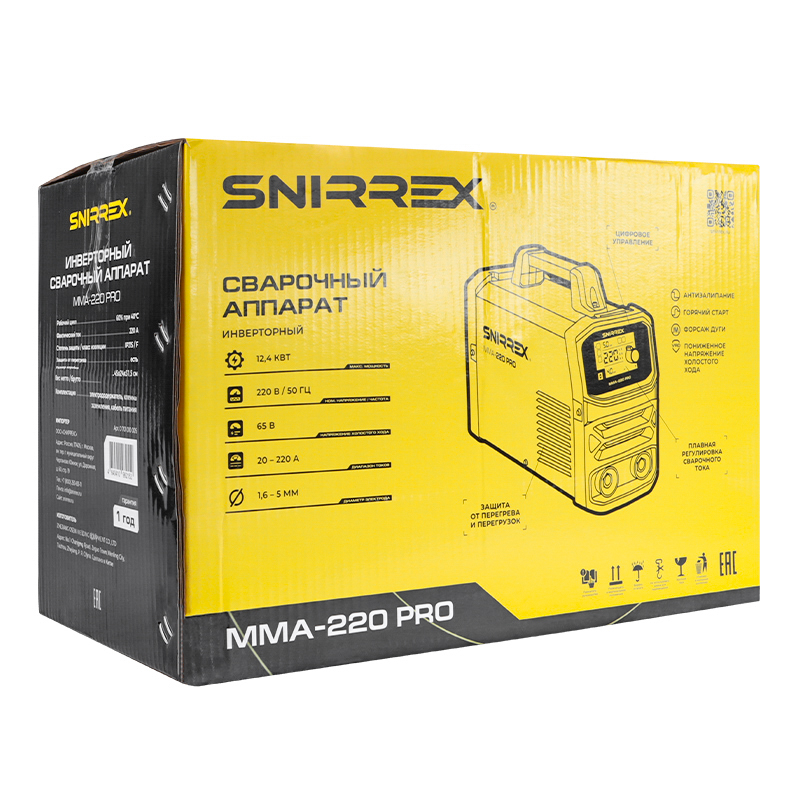 Аппарат сварочный Snirrex MMA-220 PRO в Иваново