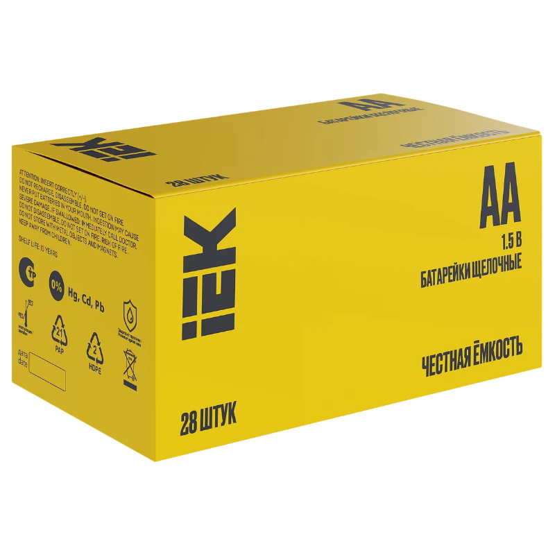 Батарейка щелочная IEK Alkaline ABT-LR06-OP-B28, LR06/AA, 28шт, бокс в Нижнем Новгороде