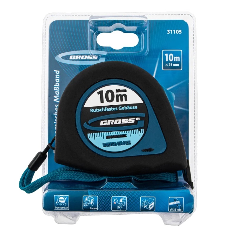 Рулетка Gross "Ergonomisch" 31105 (10 м, 25 мм) в Муроме