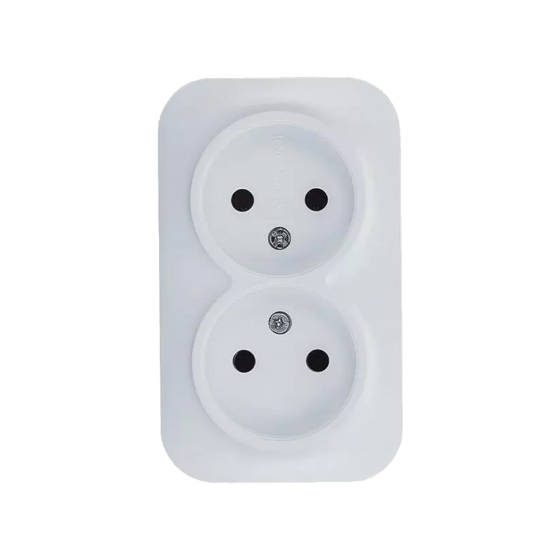 Розетка двухместная Tokov Electric ОП Frea TKE-FR-R2-C01 в Твери