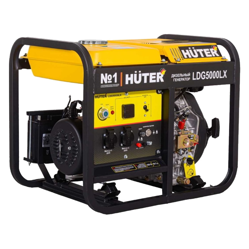 Электрогенератор дизельный Huter LDG 5000LX, 64/2/7