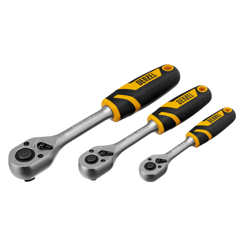 Набор инструментов Denzel 15807, 1/2", 1/4", 3/8", CrV, S2, пластиковый кейс, 216 предметов в Угличе
