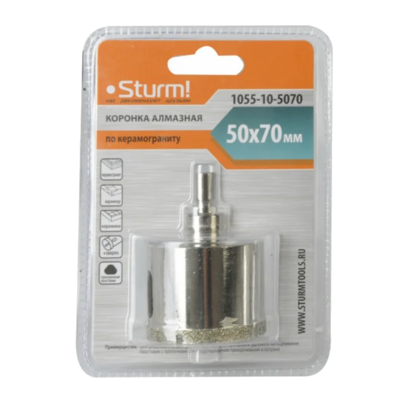 Коронка алмазная Sturm 1055-10-5070 во Владимире
