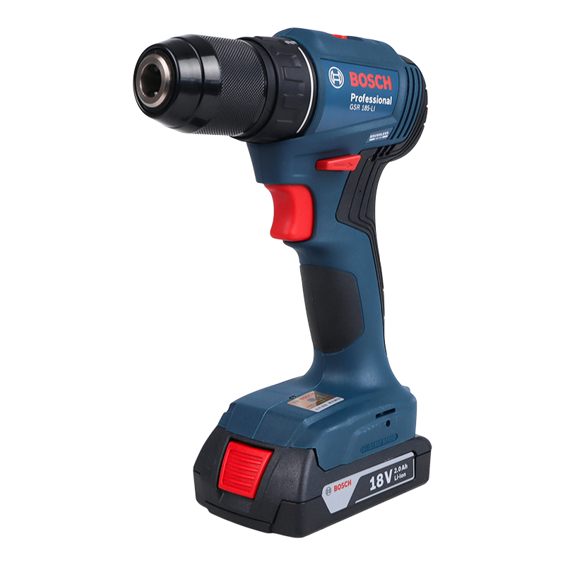 Дрель аккумуляторная Bosch GSR 185-LI 06019K3080, 2*2,0 А/ч, бесщеточная + переходник на розетку в Иваново