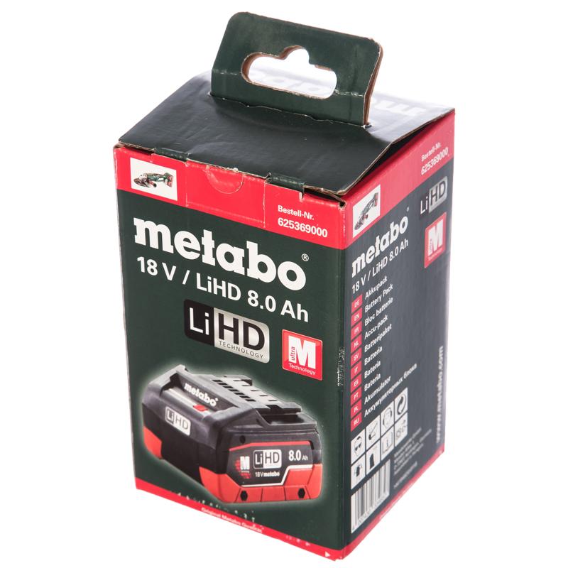 Аккумулятор Metabo LiHD 18В 8,0Ач 625369000 в Кинешме