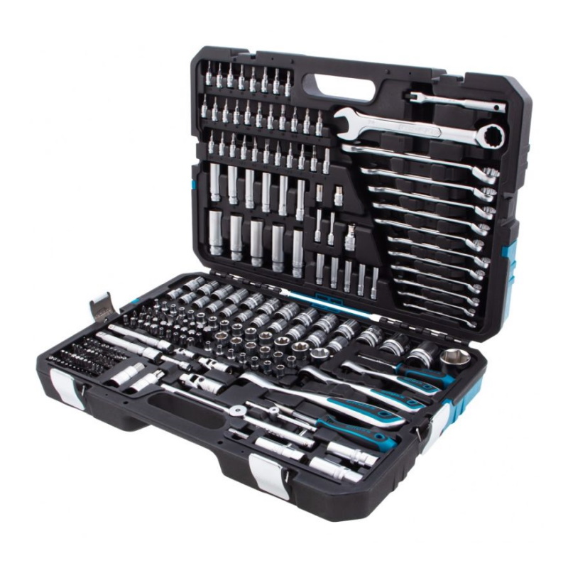 Набор инструментов Gross 14157, 216 предметов, 120 зубьев, CrV 1/2", 3/8", 1/4" в Коврове