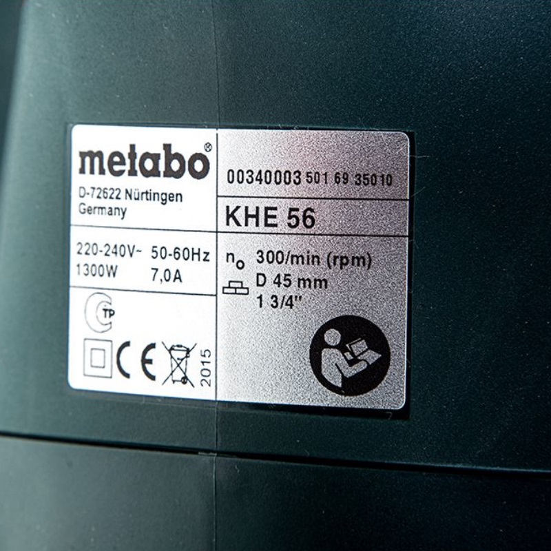 Перфоратор Metabo KHE 56 600340000 в кейсе, с защитной муфтой, с виброзащитой во Владимире