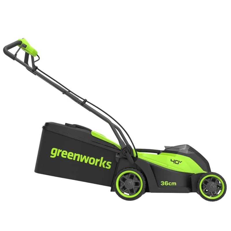 Газонокосилка аккумуляторная Greenworks GD40LM361 2520807UB, 40V, 36 см, бесщеточная, c 1хАКБ 4Ач и ЗУ в Угличе