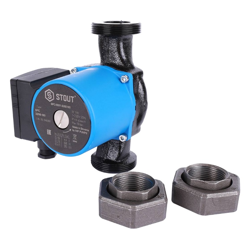 Насос циркуляционный Stout SPC-0001-3260180 32/60-180 (14.4 м³/ч, монтаж 2", 95 вт) в Твери