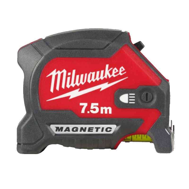 Рулетка Milwaukee MAGNETIC PREMIUM GEN III 4932492469, магнитная, 7.5м, с LED подсветкой, ширина полотна 30мм в Кинешме