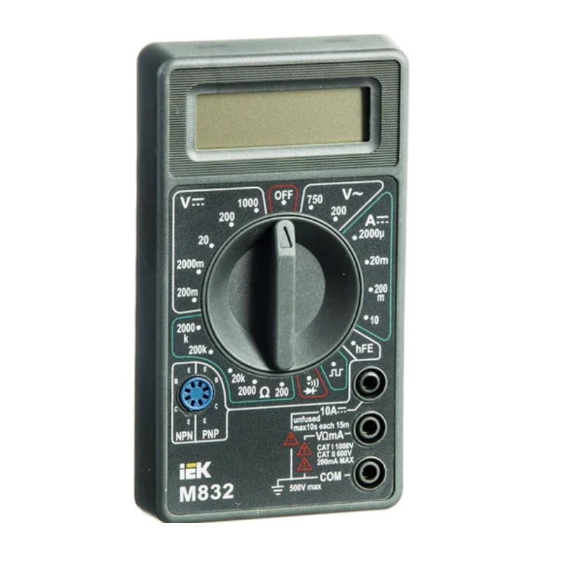 Мультиметр цифровой IEK Universal M832 TMD-2S-832 630₽