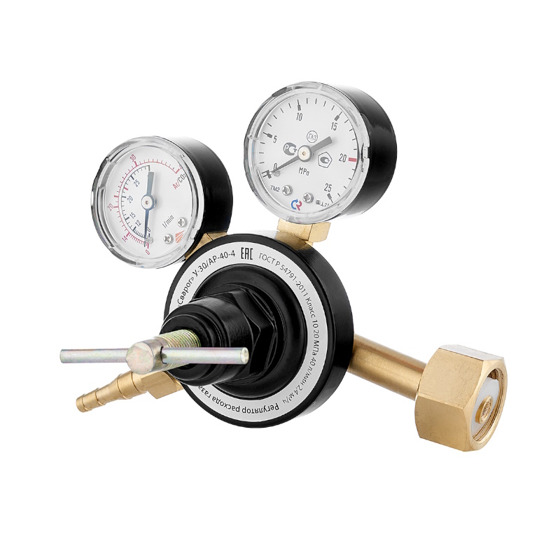 Регулятор расхода газа универсальный Сварог У-30АР-40-4 00000101742 7872633000 манометр с поверкой 2100₽