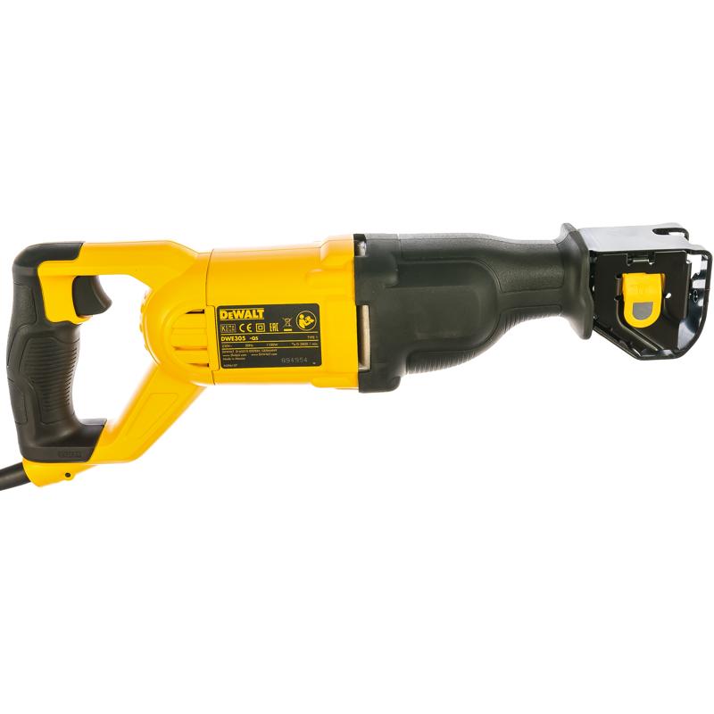 Сабельная пила DeWalt DWE305PK (мощность 1100 вт, бесключевая замена оснастки, 2800 ход/мин) в Муроме