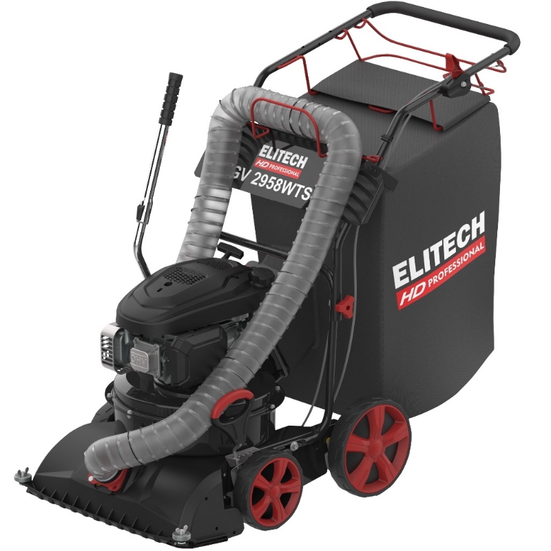 Садовый воздуходув - измельчитель Elitech HD GV 2958WTS (E1608.008.00) бензин, Loncin, 166см3, 2,9кВт, 58см, 270км/ч, 18м3/мин, 135л, 3,4км/ч в Череповце