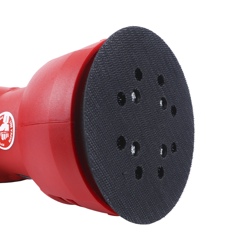 Орбитально-шлифовальная машина по дереву Зубр ЗОШМ-450-125 (работа с пылесосом, вес 2 кг)