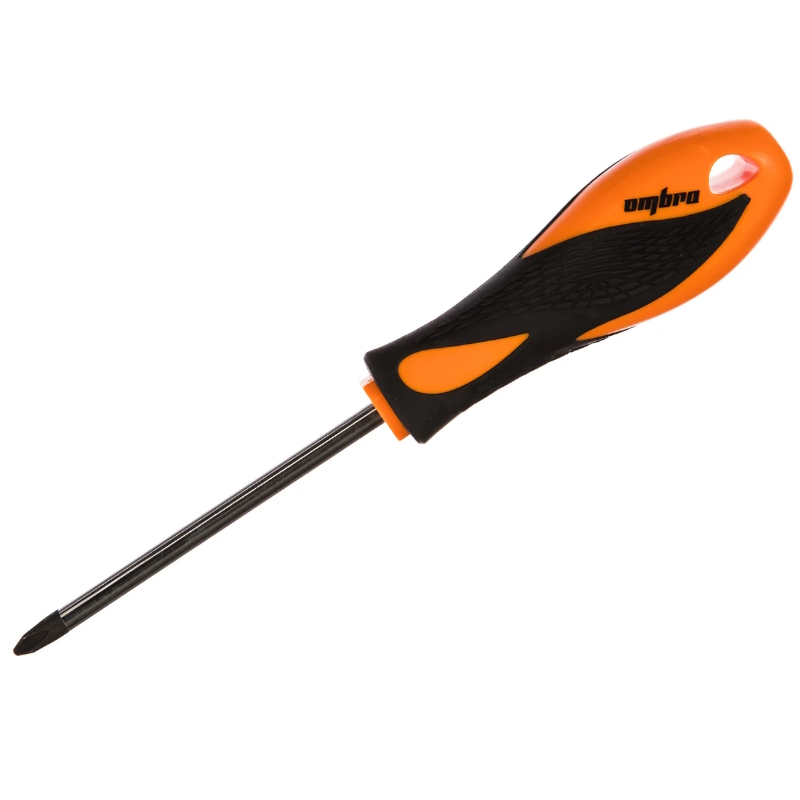 Отвертка стержневая крестовая Ombra 751210 ROUND GRIP 059040, PH2х100 мм в Угличе