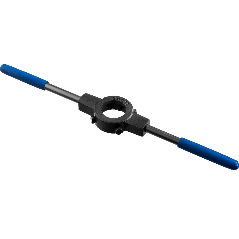 Плашкодержатель Зубр ПРОФЕССИОНАЛ 28150-45 со стопорными винтами сталь 45 посадочный диаметр - 45 мм высота - 18 мм общая длина - 455 мм 1090₽