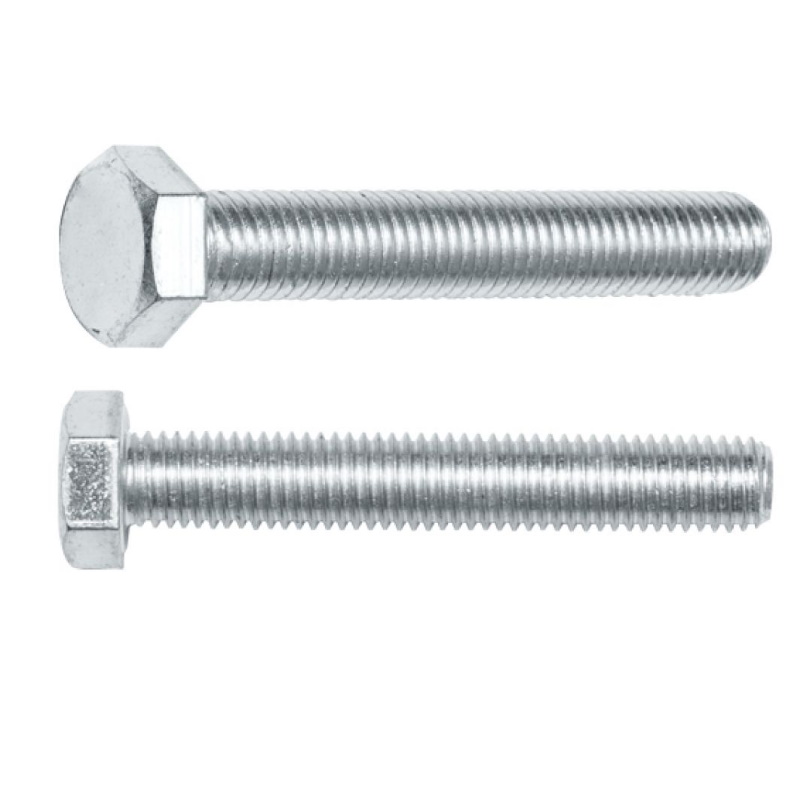 Болт Starfix SM-17553-20, М10х100 мм, шестигранный, цинк, класс прочности 5.8, DIN 933, 20 кг в Иваново