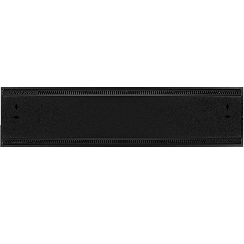 Отопительная панель Stout WHITE STONE SCT SCT-00WB-012030, 120*30, белый гранит/черный корпус в Туле