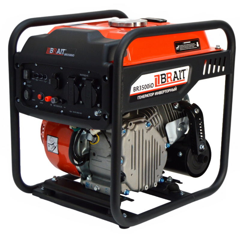Генератор бензиновый инверторный Brait BR3500iO 02.01.060.100, 2,8/3 кВт, 230В