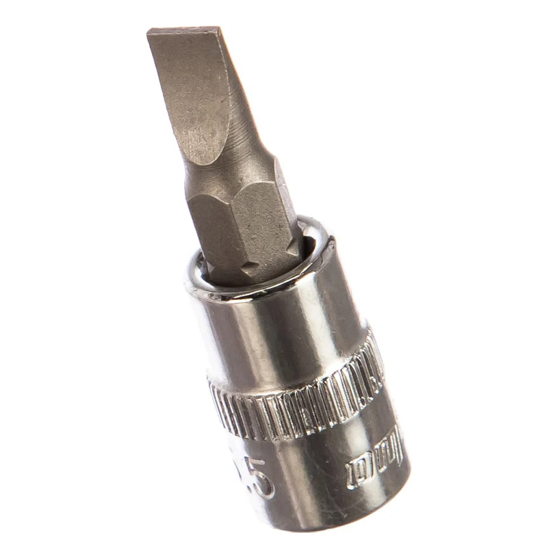 Насадка торцевая Ombra, 114555 (1/4"DR с вставкой-битой шлицевой SL5.5) в Кинешме