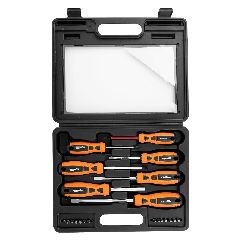 Набор отверток и бит Sparta 13309, двухкомпонентные рукоятки, 21 предмет