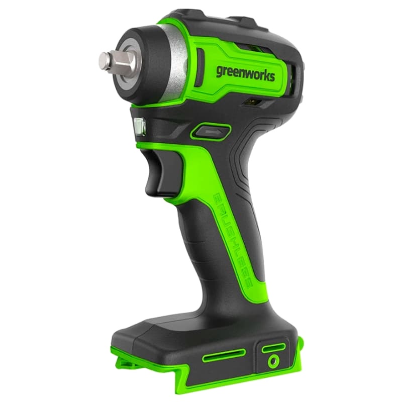 Гайковерт ударный аккумуляторный Greenworks G24IW200 3803607 (24V, 200 Нм, бесщеточный, без АКБ и ЗУ) в Твери