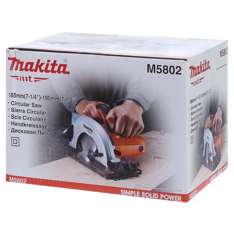 Дисковая пила Makita M5802 (глубина пропила под углом 90° 68 мм)