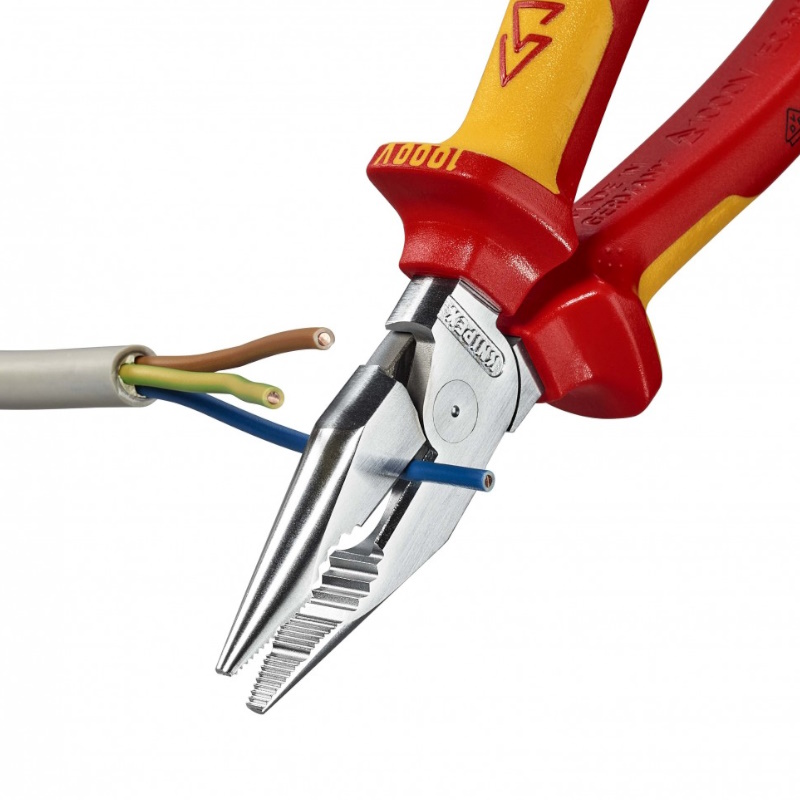 Плоскогубцы комбинированные остроконечные с удлинёнными губками Knipex KN-0826185, 185 мм, хром 2 в Твери