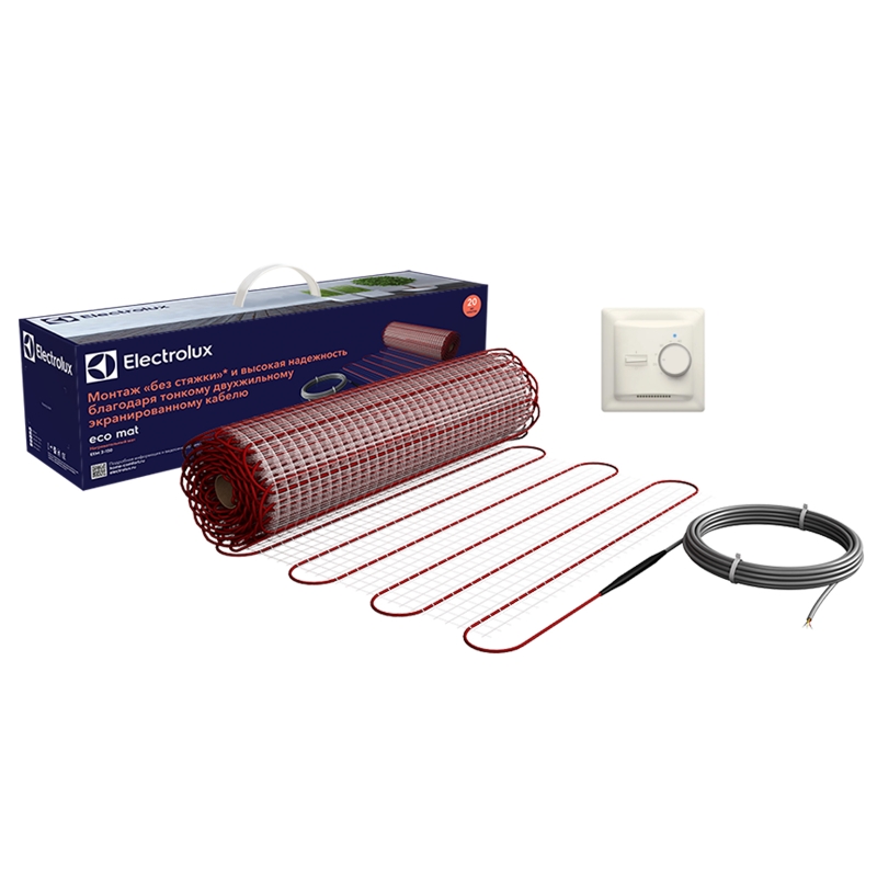 Мат Electrolux EEM 2-150-6 комплект теплого пола с терморегулятором НС-1228301 12220₽