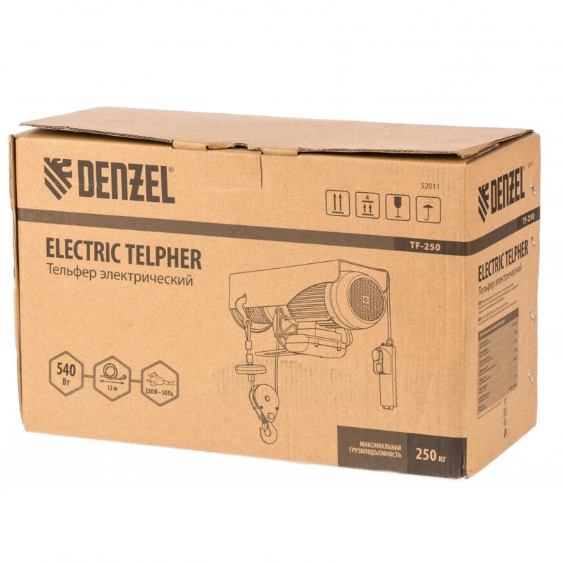 Электрический тельфер — таль Denzel TF-250 52011, 0.25 т, 540 Вт в Муроме