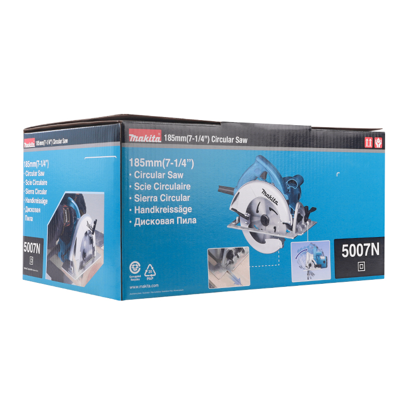 Пила дисковая Makita 5007N, 800Вт, 5800об\м, D185х20мм, рез-63.5мм в Вологде