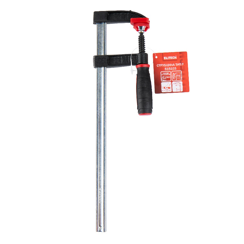 Струбцина Elitech 515103 207236, тип F, 50X250, усилие 1700H в Туле