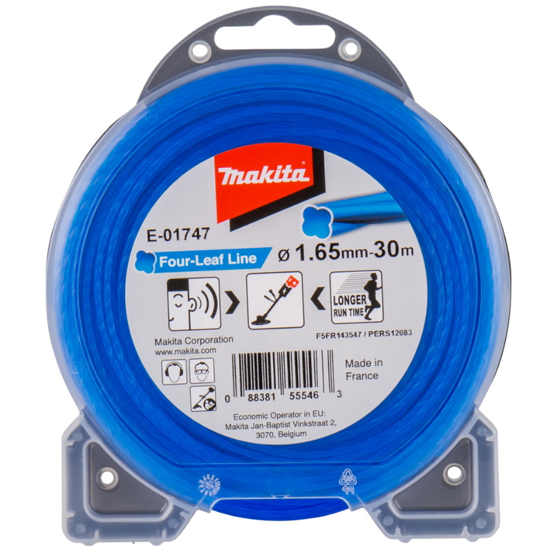 Триммерная леска Makita E-01747, спиральная "клевер", 1,65 мм х 30 м