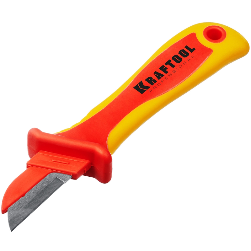 Нож электрика диэлектрический Kraftool KN-1 45401, прямой в Твери