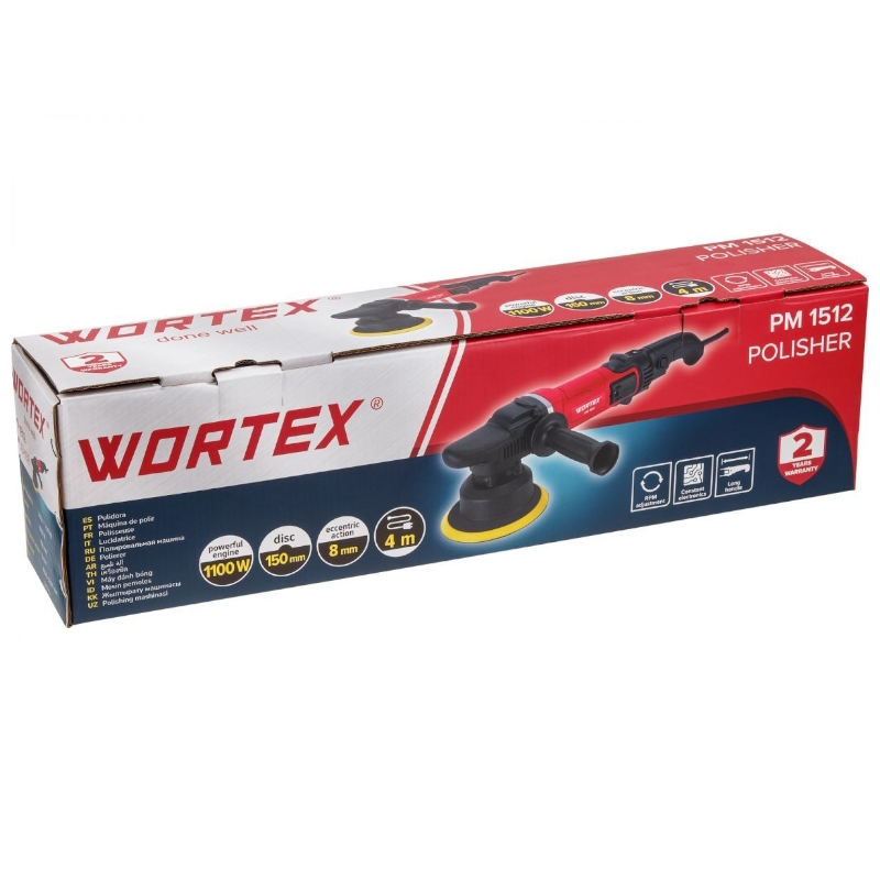 Полировальная машина Wortex PM 1512 1318449, в коробке