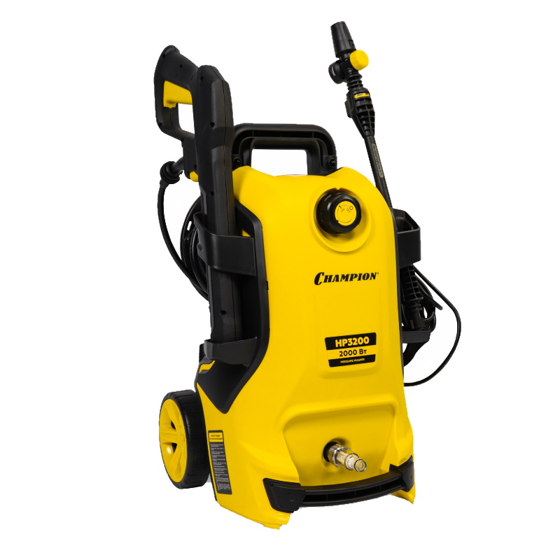 Мойка высокого давления Champion HP3200, 140 бар, 2 кВт, t 40С, 15.3 кг, асинхронный, пеногенератор в Вологде
