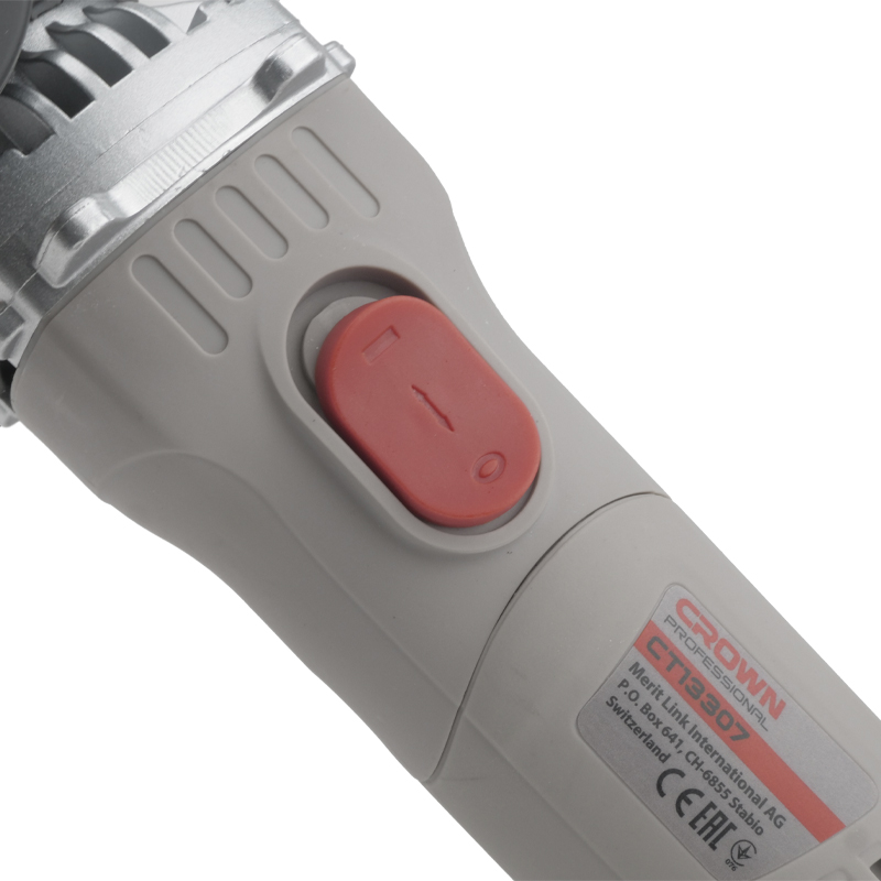 Прямая шлифмашина Crown CT13307 бытовая по дереву и металлу цанга 6 мм доп ручка