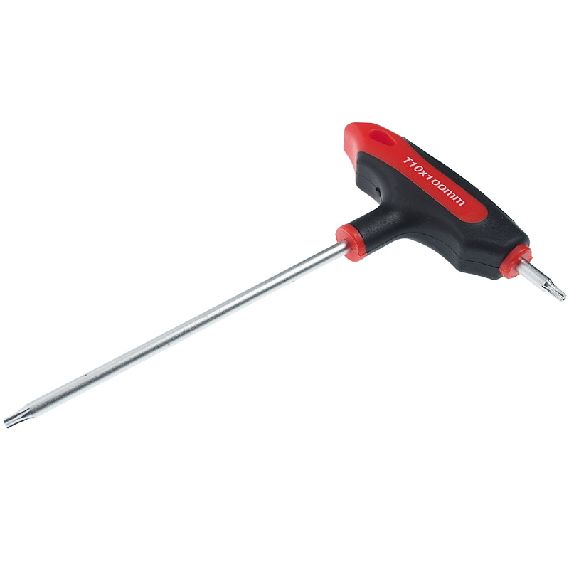 Двусторонний ключ JTC JTC-784810, TORX, с отверстием и Т-образной рукояткой, T10H в Туле