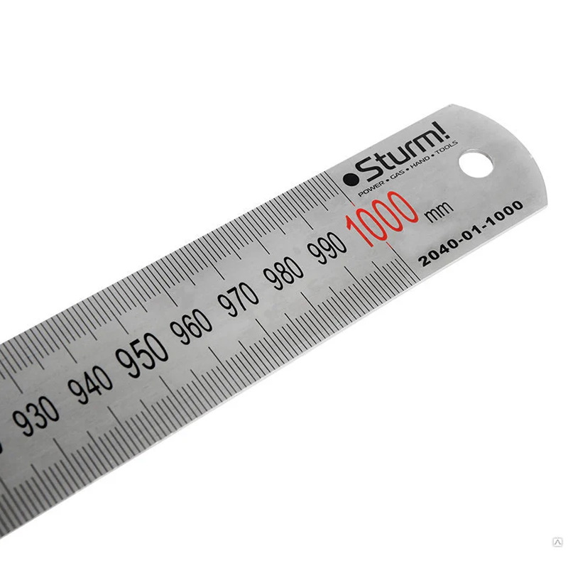 Линейка металлическая Sturm 2040-01-1000 (1000мм, антикоррозийное покрытие) в Муроме