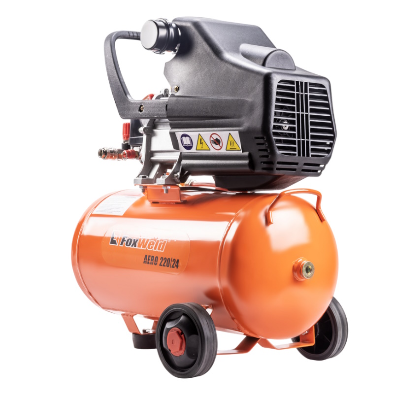 Компрессор масляный коаксиальный FoxWeld AERO 220/24 5940, с комплектом в Костроме