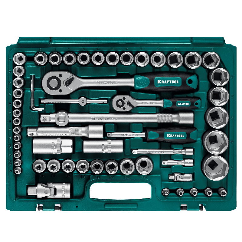 Универсальный набор инструмента Kraftool X-Drive 108 27888-H108_z03, 108 предмета, (1/2"+3/8"+1/4") в Ярославле